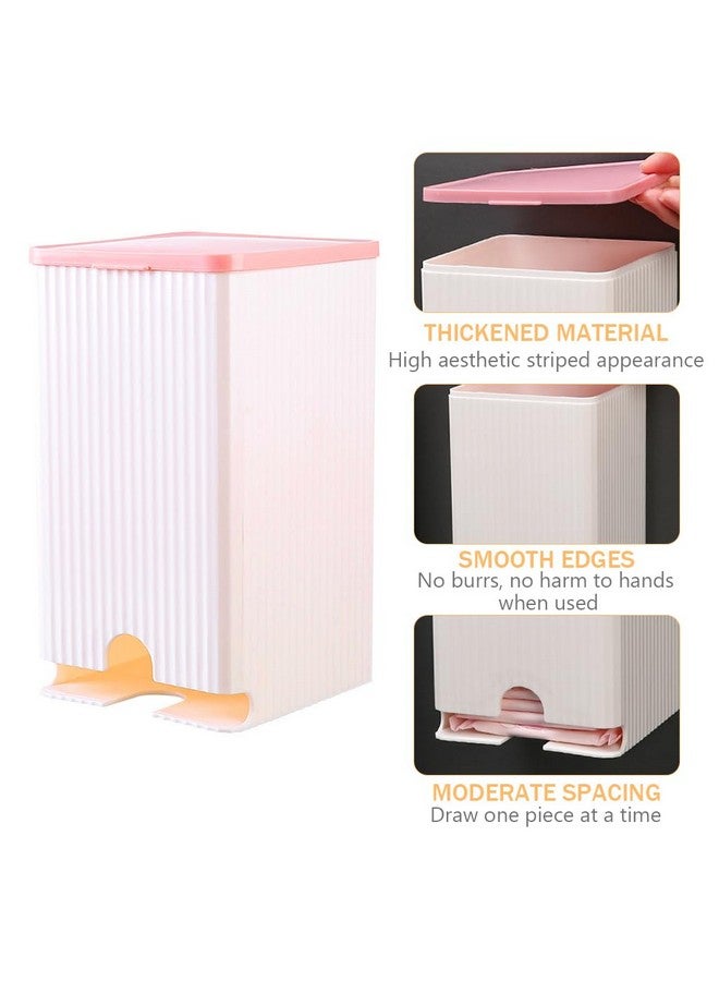 HASTHIP® Sanitary Pads Dispenser for 25-30 Pads - Wall-Mounted Box Napkin Holder, Dustproof Waterproof Sanitary Pads Wall Holder Bathroom Sanitary Pads Bathroom Organizer, 11.5cmx11.5cmx19.5cm - Image 2