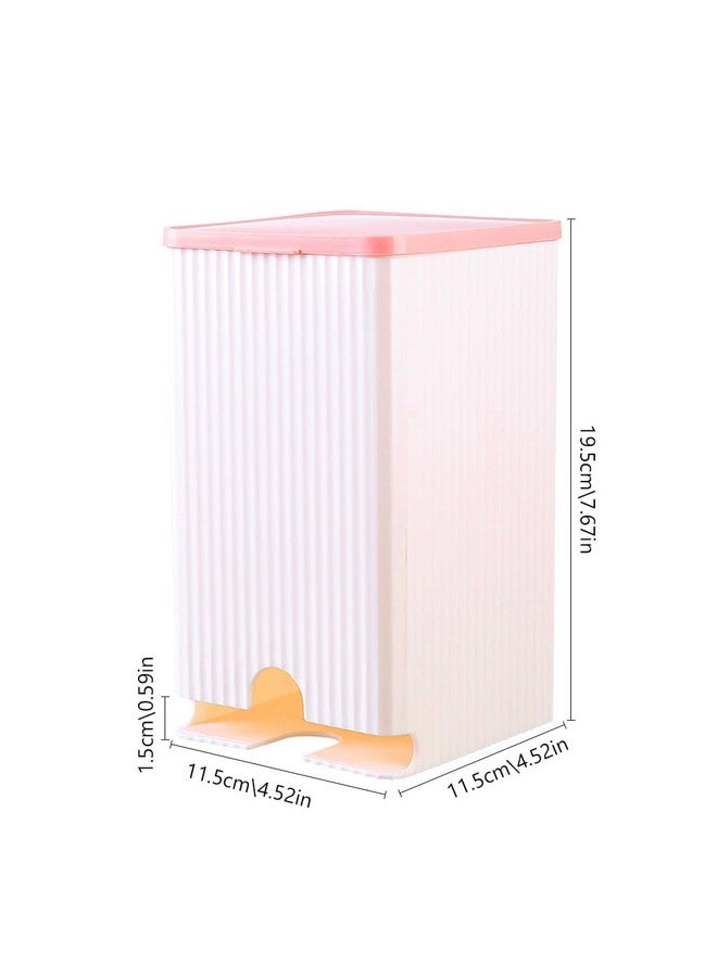 HASTHIP® Sanitary Pads Dispenser for 25-30 Pads - Wall-Mounted Box Napkin Holder, Dustproof Waterproof Sanitary Pads Wall Holder Bathroom Sanitary Pads Bathroom Organizer, 11.5cmx11.5cmx19.5cm - Image 3