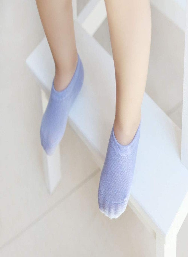 CHUNG Baby Grip Socks Boys Girls Toddler No Show Cotton Anti Slip Non Skid Invisable Summer Thin Low Cut,10 Pack,Solid Color,L - Image 2
