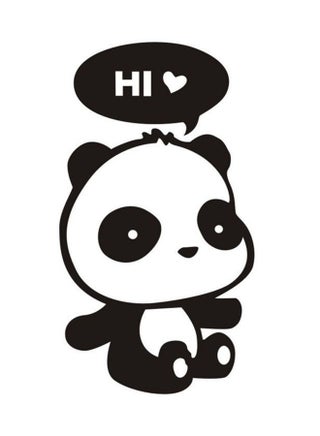 Carved Panda Wall Sticker White/Black 60 X 90cm - pzsku/Z5D3958CAF1D78B5C2CC5Z/45/1745299121/96073150-2cbf-48e4-ba9b-e319295ef3bd