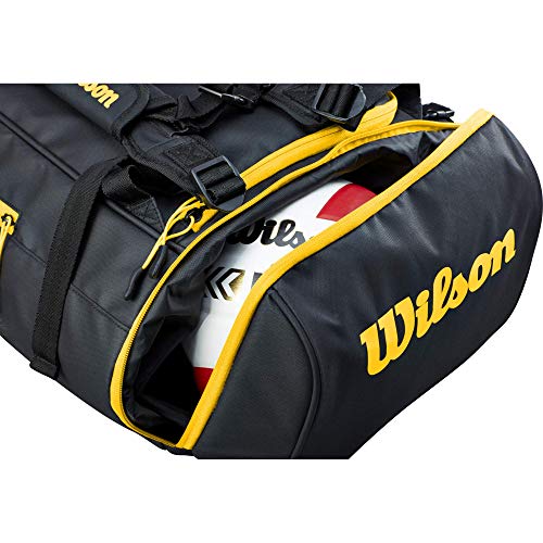 Wilson AVP Duffel Bag - Black/Yellow - Image 4