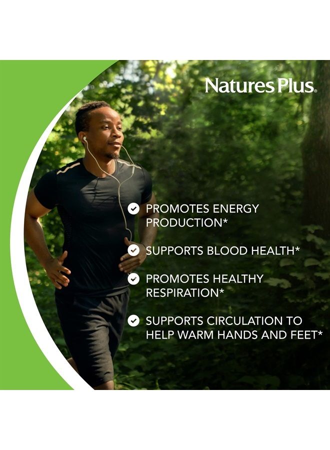 Nature's Plus NaturesPlus Iron - 40 mg, 180 Vegetarian Tablets - High Potency Amino Acid Chelate Iron Supplement, Promotes Healthy Blood, Supports Athletic Performance - Gluten-Free - 90 Servings - Image 4