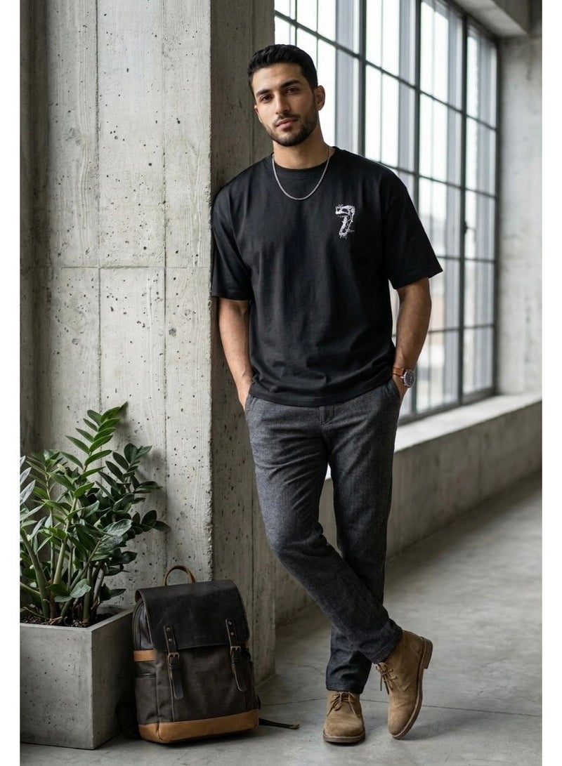 Hikes Men’s Premium Graphic T-Shirt – Soft Stretch Cotton Blend, Relaxed Fit Casual Tee for Daily Wear - Image 1