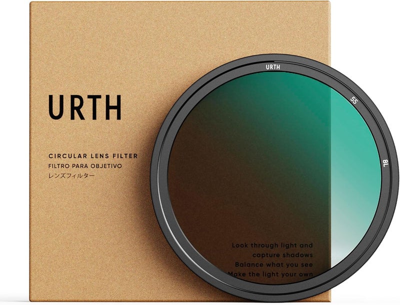 Urth 55mm Circular Polarizing (CPL) Lens Filter - Multi-Coated, Slim Design for Camera Lens Polarization - Image 1
