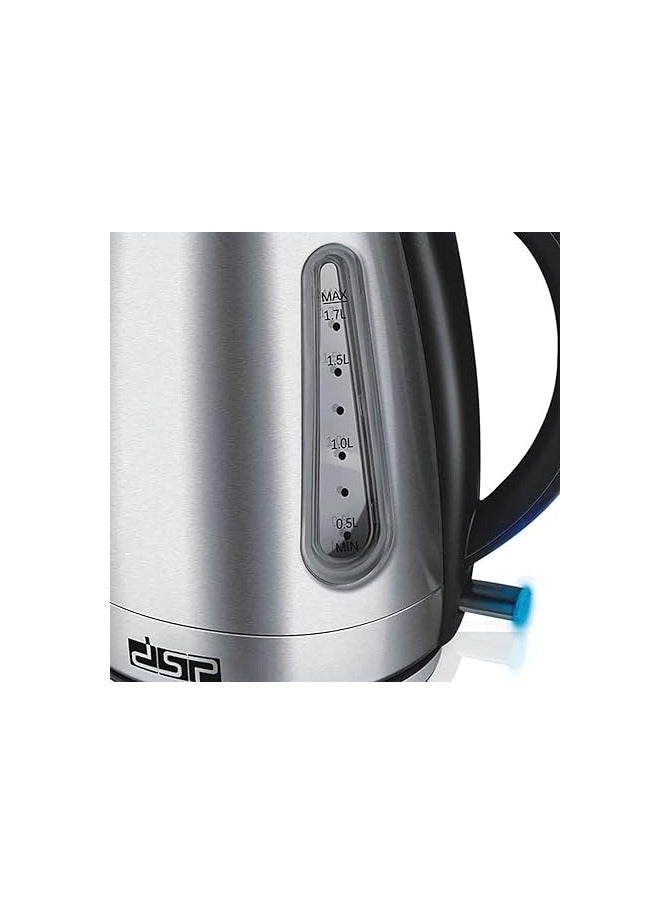 DSP Metal electric kettle KK1137 1.7 L 1800-2200w black - Image 3