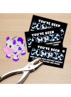 Lashicorn Moo Moo Sub Car Cow Duck Tags Cards | 50 Pk 2X3.5” Game You’Ve Been Mooed Ducked Duck Suv For Sub Aru Rubber Cow Car Moobaru  - Image 5