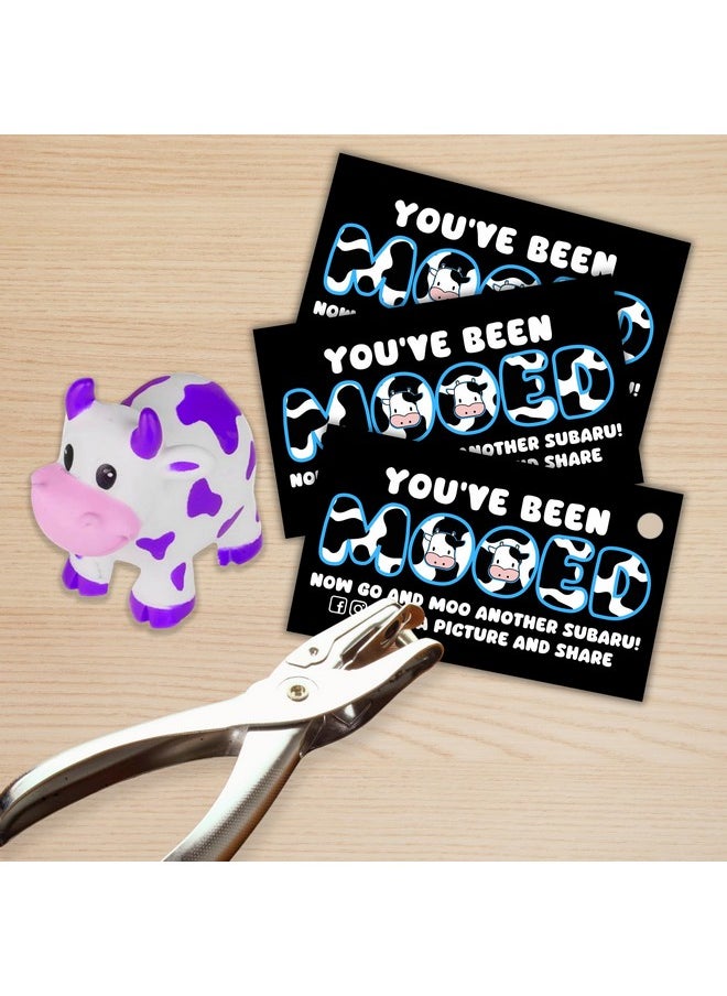 Lashicorn Moo Moo Sub Car Cow Duck Tags Cards | 50 Pk 2X3.5” Game You’Ve Been Mooed Ducked Duck Suv For Sub Aru Rubber Cow Car Moobaru  - Image 5