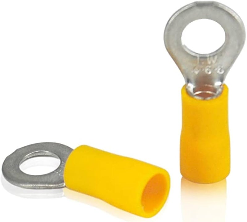 10 piece RV2-3.5 Insulated Ring Electrical Crimp Terminal Connector - Image 1