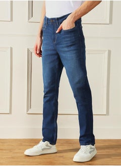 Dennis Lingo Men’s Straight Fit Dark Blue Jeans – Classic and Versatile  - Image 5