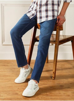 Dennis Lingo Men’s Straight Fit Dark Blue Jeans – Classic and Versatile  - Image 2