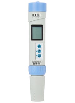 HM Digital COM-100 HMDCOM100 Waterproof EC/TDS And Amp Temperature Combo Meter, 2.1&quot x 2.9&quot x 8.9&quot, White/Purple
