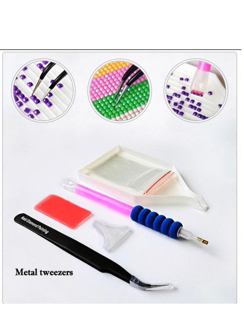 STRATEG DIY 5D Round Diamond Painting Multicolor - Image 4