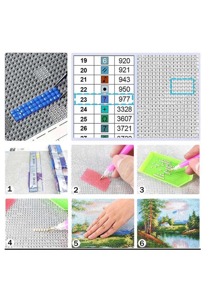 STRATEG DIY 5D Round Diamond Painting Multicolor - Image 5