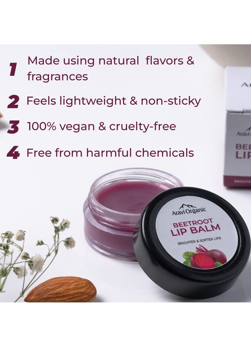 Aravi Organic Aravi Organic Beetroot Lip Balm For Dark Lips Lip Lightening Dry 8G  - Image 3