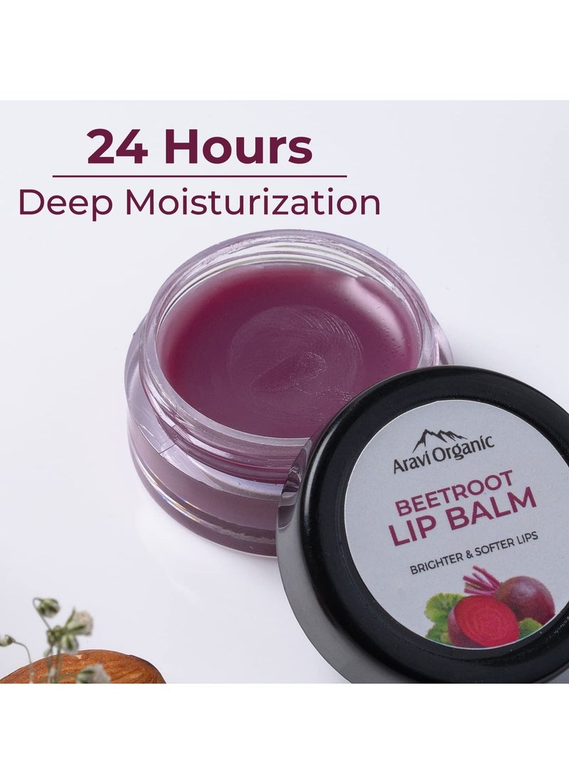Aravi Organic Aravi Organic Beetroot Lip Balm For Dark Lips Lip Lightening Dry 8G  - Image 4