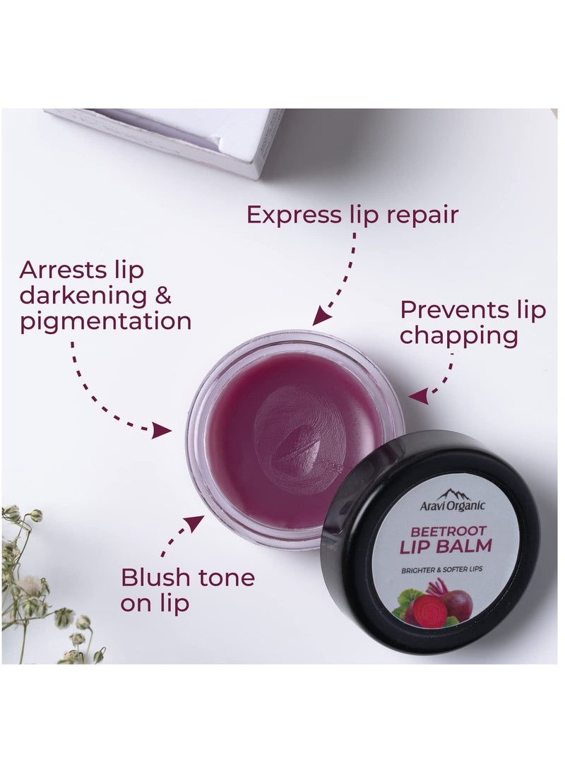 Aravi Organic Aravi Organic Beetroot Lip Balm For Dark Lips Lip Lightening Dry 8G  - Image 2