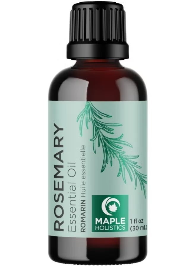 مايبل هوليستكس 100% Pure Rosemary Oil for Hair Skin and Nails - Undiluted Rosemary Essential Oil for Diffusers Aromatherapy Beauty and Self Care - Natural Rosemary Oil for Hair Care (30mL) - Image 1