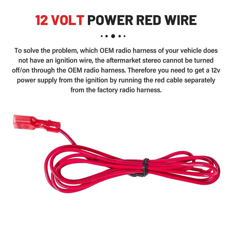 RED WOLF Car Radio Wiring Harness with Antenna Adapter - Image 4