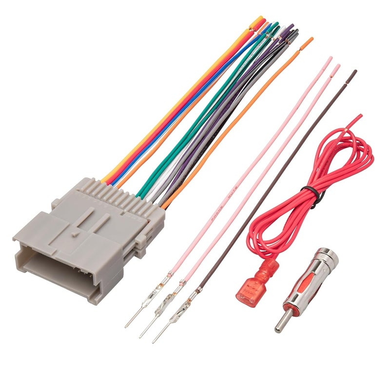 RED WOLF Car Radio Wiring Harness with Antenna Adapter - Image 1