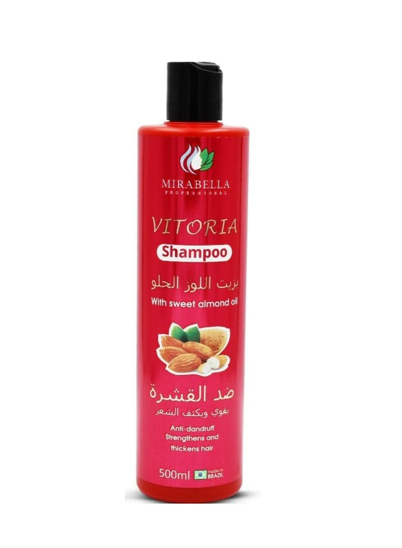 Mirabella Vittoria Professional Shampoo with Sweet Almond Oil, 500 ml - Image 1