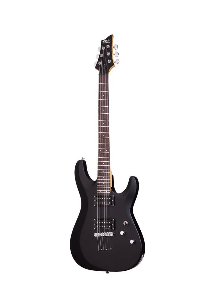 Schecter 430 C-6 Deluxe Solid-Body Electric Guitar, Satin Black - Image 2