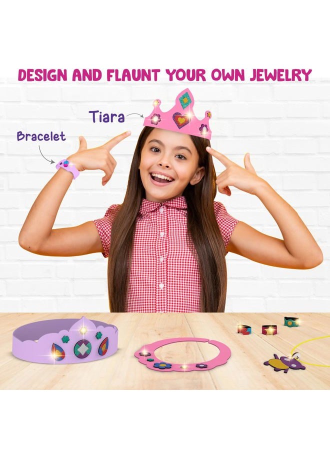 Smartivity Paper Smartcraft Art&Craft Activity Kit,Foil Magic Jewelry & Bracelets Making Craft Kit For Kids Age 4-10 Years,25 Jewelery,50+ Foils,70+ Stickers,Birthday Gift For Girls & Boys,Multicolor - Image 2