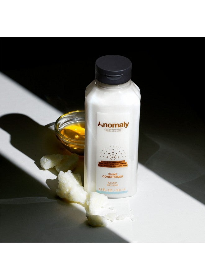 Anomaly Shine Deep Conditioner Detangler With Jojoba Oil & Murumuru Butter For Dry Hair Anti Frizz Control Sulfate Free & Paraben Free Eco Friendly Sustainable Ocean Plastic Packaging 11 Fl Oz. (Pack Of 3) - Image 2