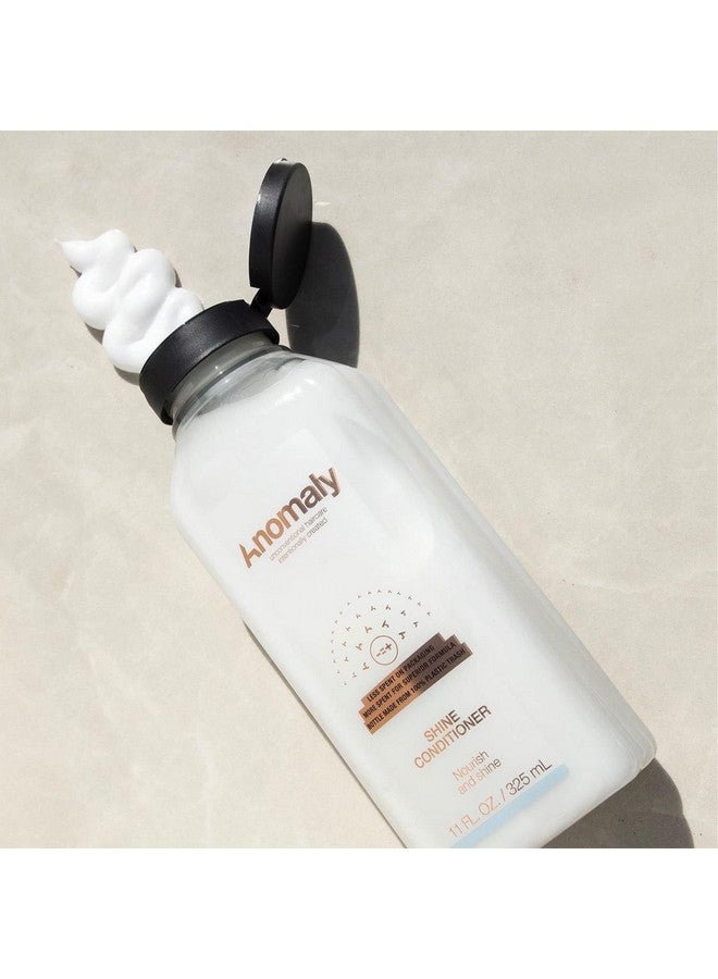Anomaly Shine Deep Conditioner Detangler With Jojoba Oil & Murumuru Butter For Dry Hair Anti Frizz Control Sulfate Free & Paraben Free Eco Friendly Sustainable Ocean Plastic Packaging 11 Fl Oz. (Pack Of 3) - Image 3