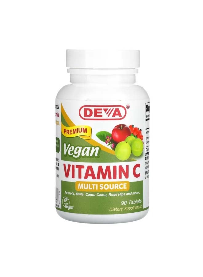 Deva Vegan Vitamin C Multi Source 90 Tablets - Image 1