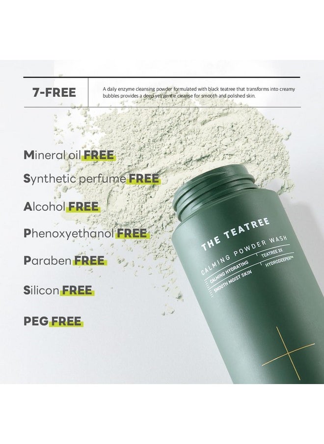 MEDIHEAL Teatree Calming Powder Wash (1.76 Oz) Hydrating Daily Facial Cleanser With Gentle And Rich Bubbles For Remove Blackhead  - Image 5