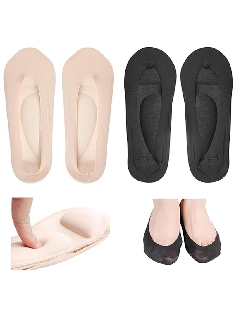 SYOSI Sock with Arch Support for Women, Arch Support Cushioned Insert Brace 3d Cushion Walking Fit Insoles for Plantar Fasciitis Flat Feet Overpronation Heel Pain 2 Pairs - Image 1