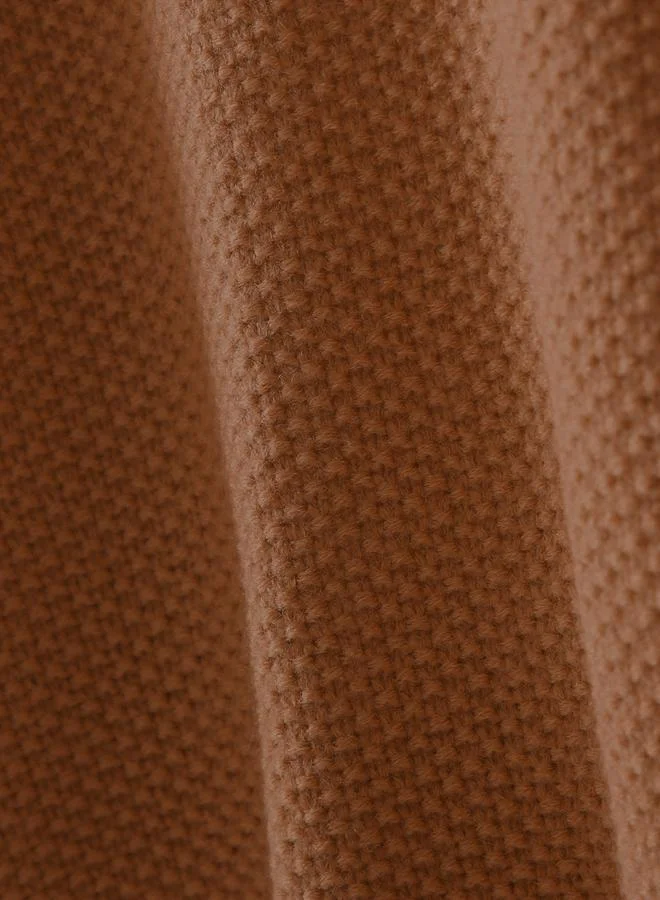 Take Two Take Two Plus Size Brown Button Front Knit Cardigan
