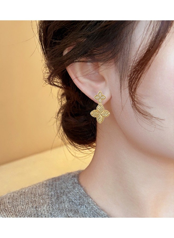 HS - Stylish And High Quality Gold Plated Earrings For Women - Image 1