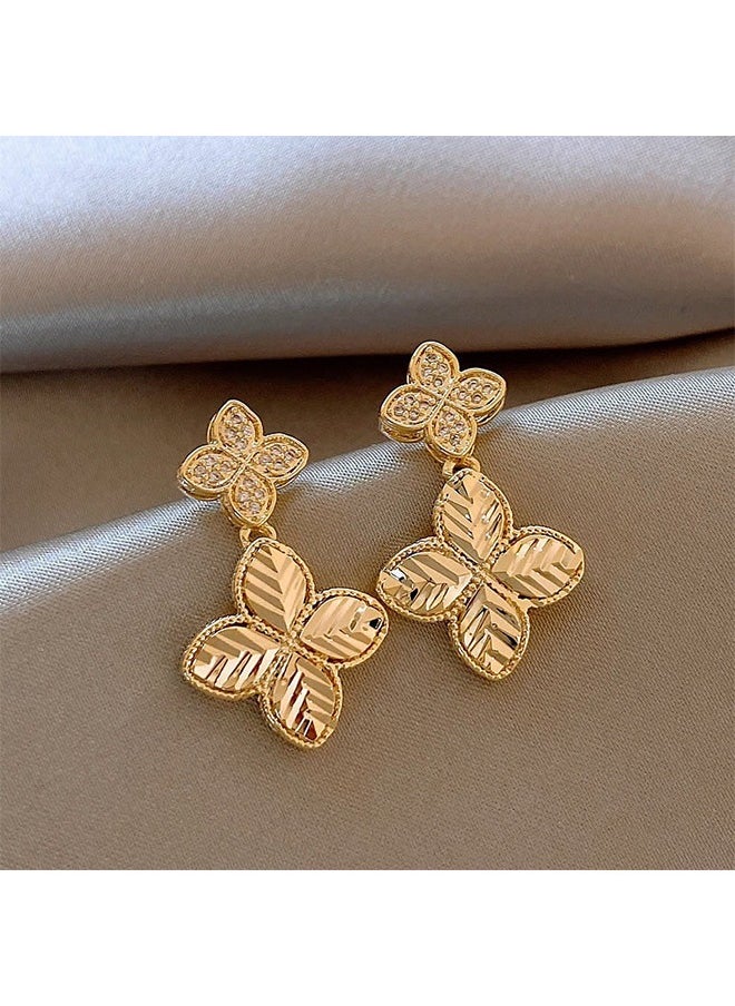 HS - Stylish And High Quality Gold Plated Earrings For Women - Image 1