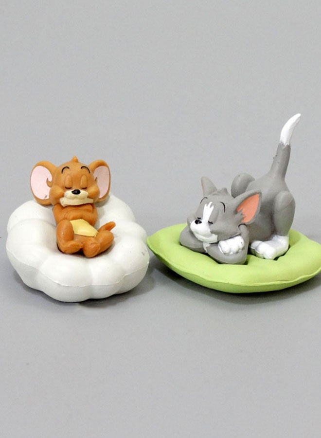 HALAMODO Tom and Jerry 5-Piece Mini Figure Set, Desk Decor and Adorable Birthday Gift 4cm - Image 4