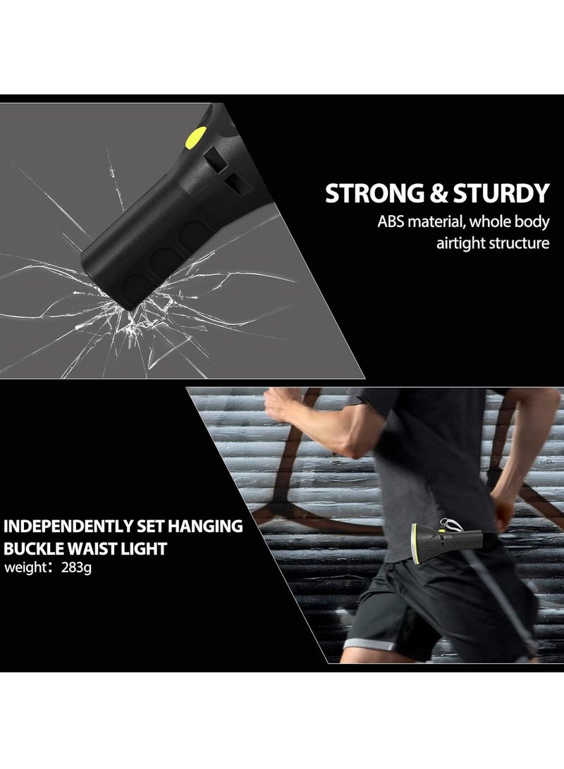 مصباح يدوي قابل لإعادة الشحن، مصباح كشاف بقوة 6000 لومن، شعلة محمولة متينة مقاومة للماء ومشرقة للغاية، كشاف قوي خفيف الوزن وصغير الحجم للتخييم والصيد في الهواء الطلق، (قطعة واحدة، بني) - Image 4