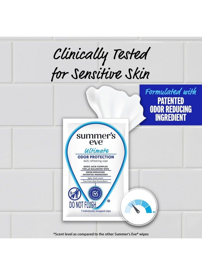 Summer's Eve Summer's Eve, Ultimate Odor Control, Daily Feminine Wipes with Boric Acid, Removes Odor, On-the-go Body Wipes with pH Balance, 12 ct  - Image 4