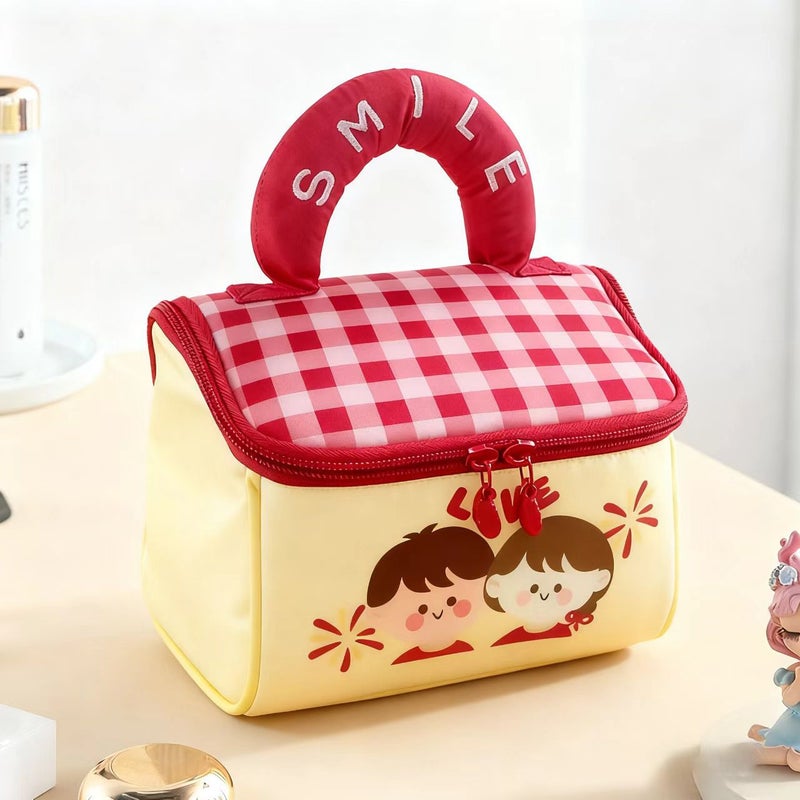 Cute House-Shaped Cosmetic Bag Travel Toiletry Organizer Portable Storage Pouch