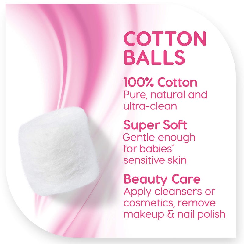 Simply Soft Premium Cotton Balls (600 Count), 100% Pure Cotton, Large Cotton Balls for Face and Nail Polish Remover - Image 4