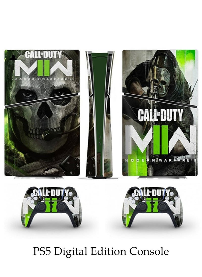 Sony PS5 Slim Console Controller Skins Set, Skin Wrap Decal Sticker PS5 Slim Digital Edition Console, Protective Film Sticker for PS5 Slim Call of Duty , PS5 Slim Digital Edition Console Sticker - Image 1