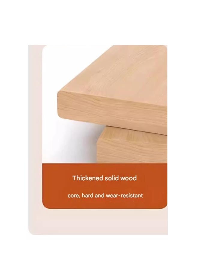 كيكي رف كتب زاوية مدمج مع الحائط، أرضية خشبية، لون بني، 48*48*180 سم - Image 3