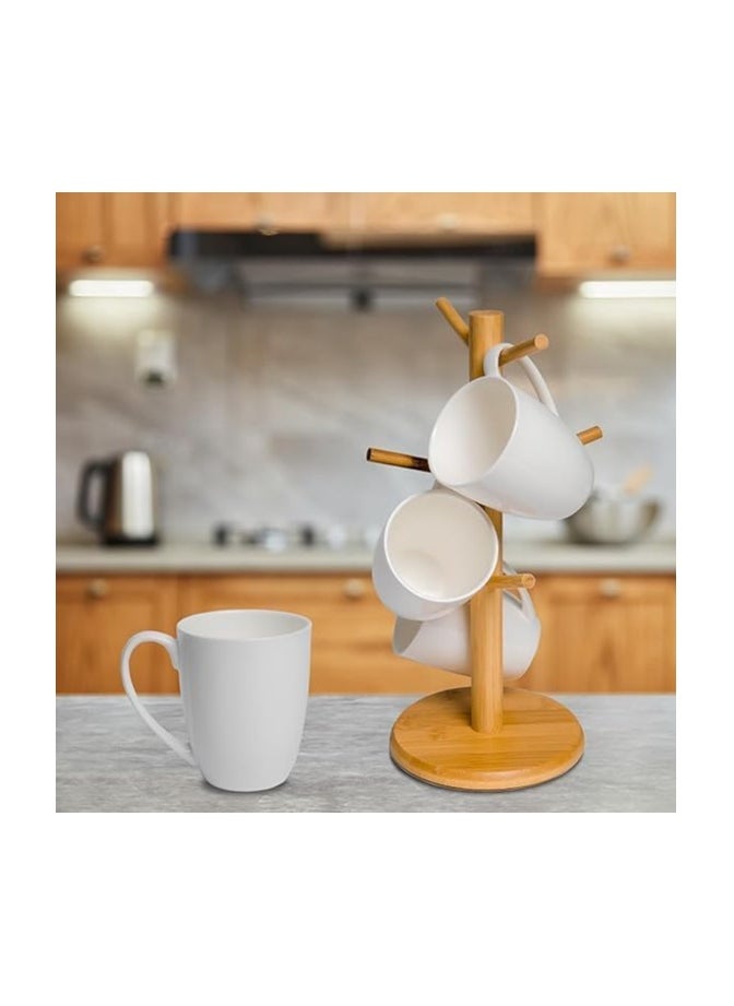 Generic - Porcelain Coffee Mug, 16 oz for Coffee, Tea, Cocoa, Cappuccino, Latte, Milk, Large Handle Design, Microwave and Dishwasher Safe, White, 1 Piece - Image 1