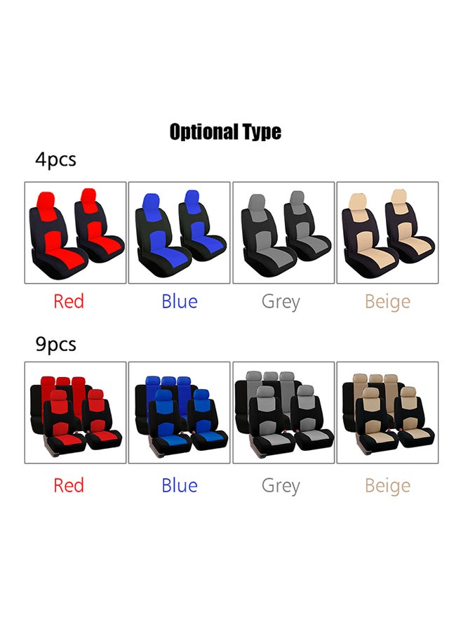 Loquat 9-Piece Car Front Seat Cover - Image 2