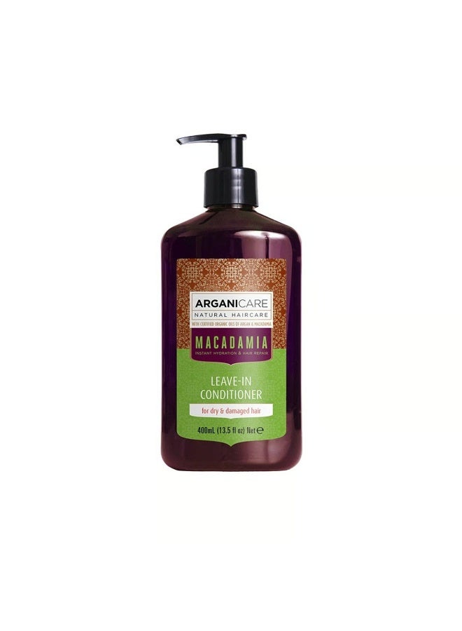 Arganicare Macadamia Leave-in Conditioner for Dry & Damaged Hair 400ml - Image 1