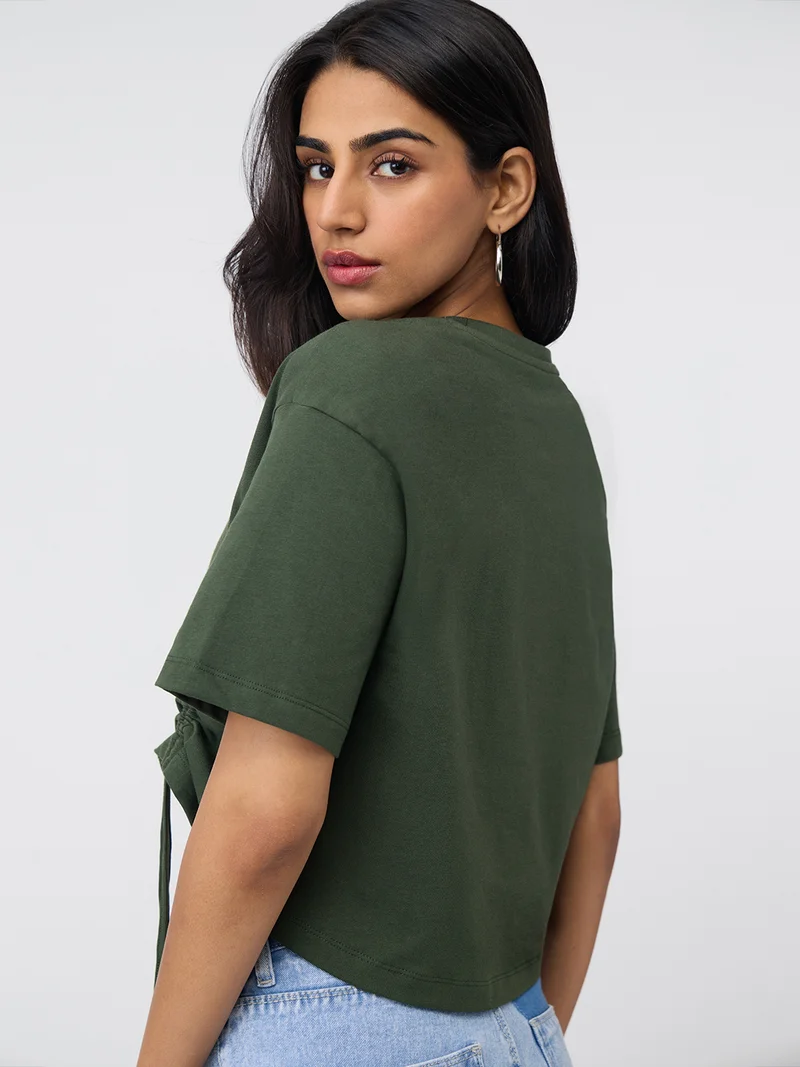 The Souled Store  Cropped T-Shirt: Be Honest  | Best Price UAE