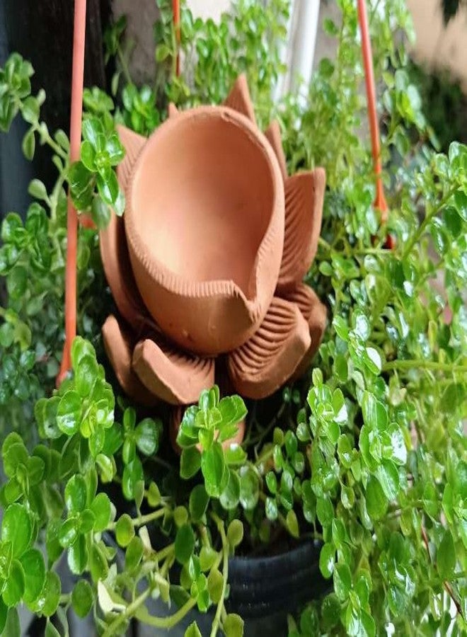 Gachwala Terracotta Earthen Clay Diya (16x14x7 سم) - أخاند ديا لبوجا | ديكور الطين للمنزل - ديبام كوندولو | ضياء الزهور لديكور المنزل/ديكور بوجا - Image 3