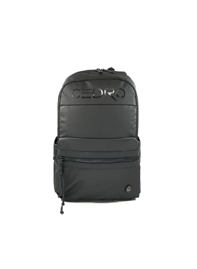 Cedro Cedro Waterproof Laptop Backpack â€“ Black | Durable 600D Polyester, Everyday Work & School Bag