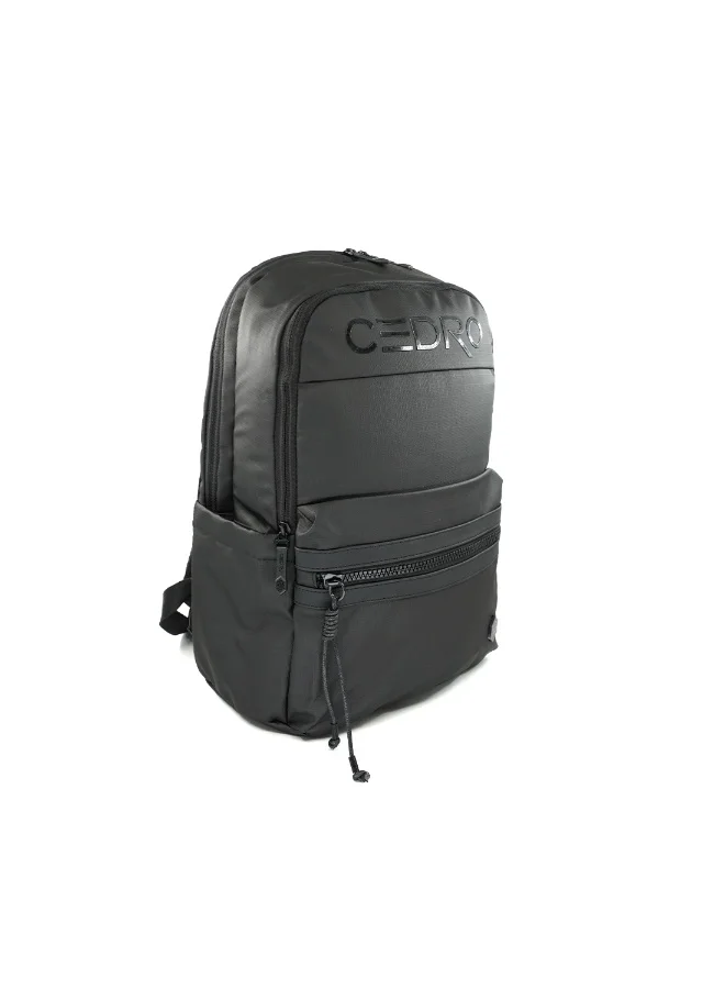 Cedro Cedro Waterproof Laptop Backpack â€“ Black | Durable 600D Polyester, Everyday Work & School Bag