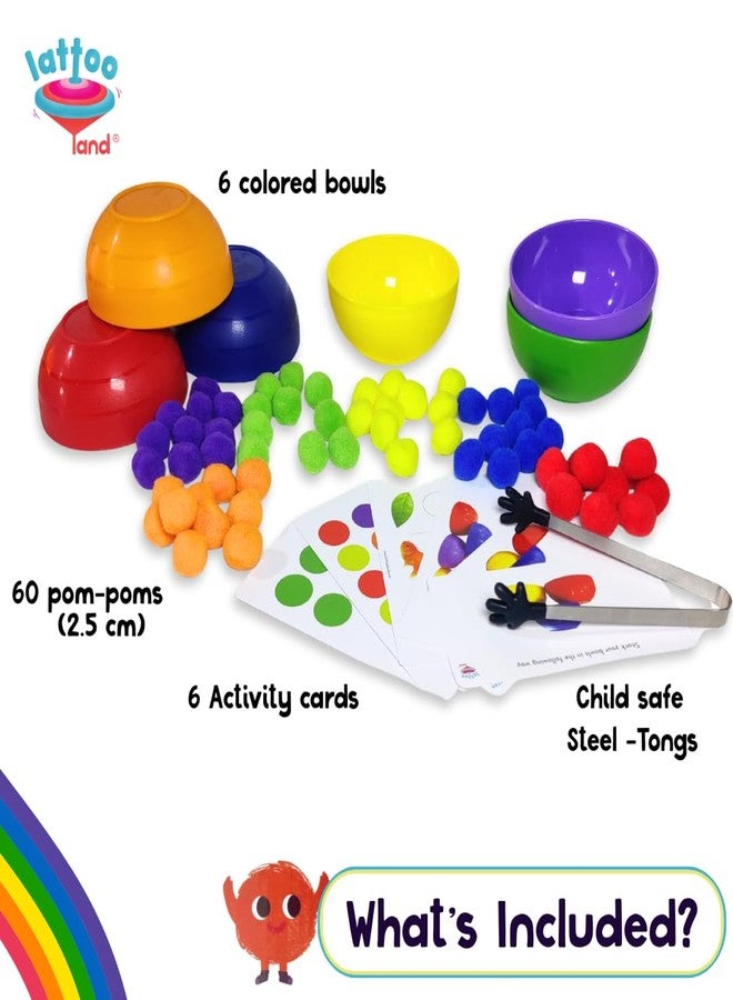 Lattooland Rainbow Color Sorting Toys for Kids | Educational Sensory Counting, Sequencing & Matching Toy | Preschool Learning Activity | Early Color Recognition Set | Educational Gift for Toddlers Ages 3,4,5,6+ - Image 2