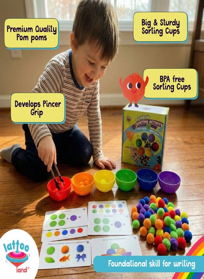Lattooland Rainbow Color Sorting Toys for Kids | Educational Sensory Counting, Sequencing & Matching Toy | Preschool Learning Activity | Early Color Recognition Set | Educational Gift for Toddlers Ages 3,4,5,6+ - Image 3